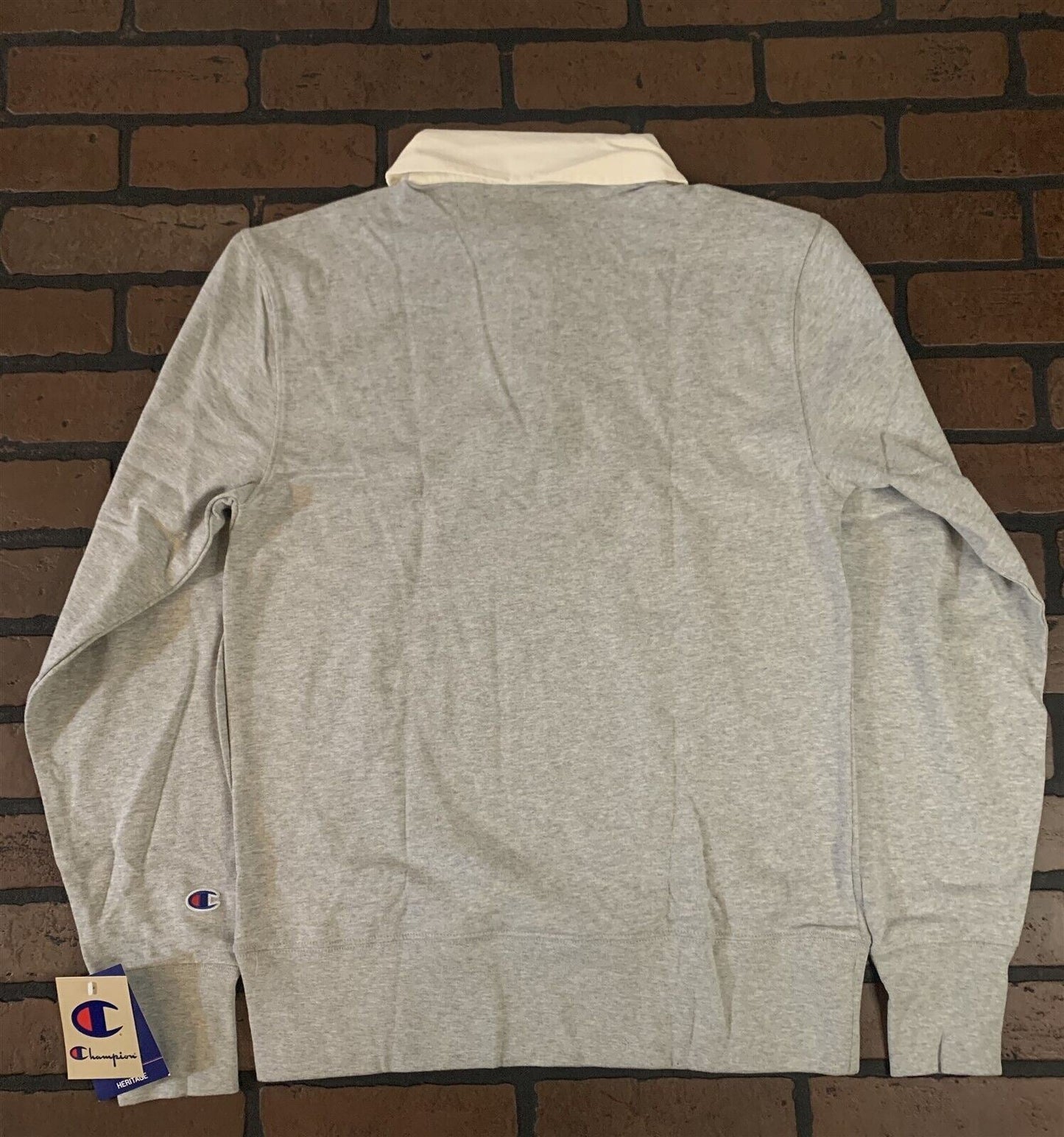 Champion Gray Long Sleeved Rugby Shirt