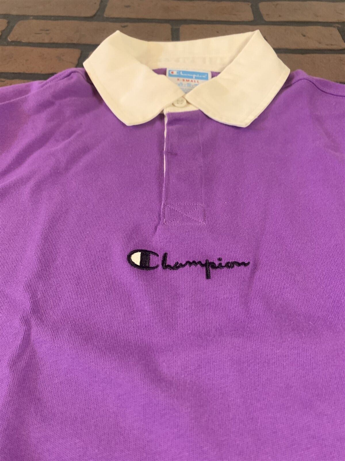 Champion Purple Long Sleeved Rugby Shirt