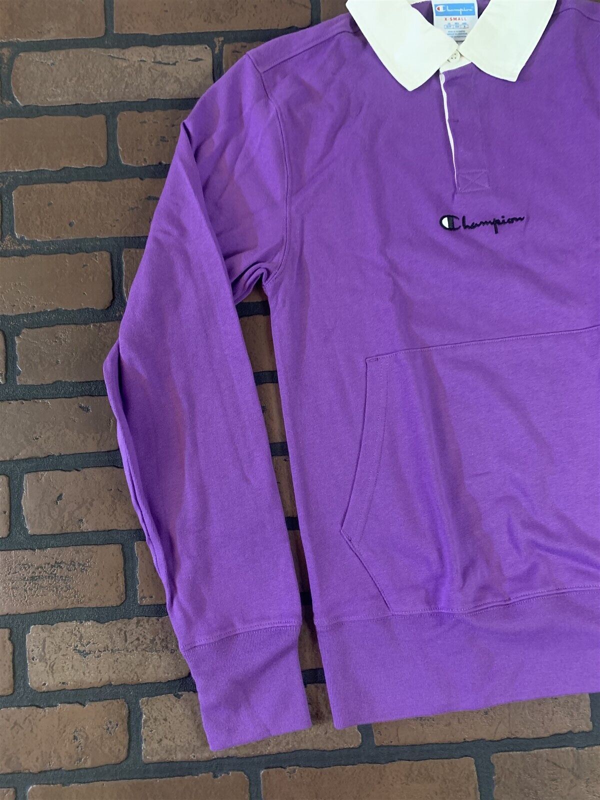 Champion Purple Long Sleeved Rugby Shirt
