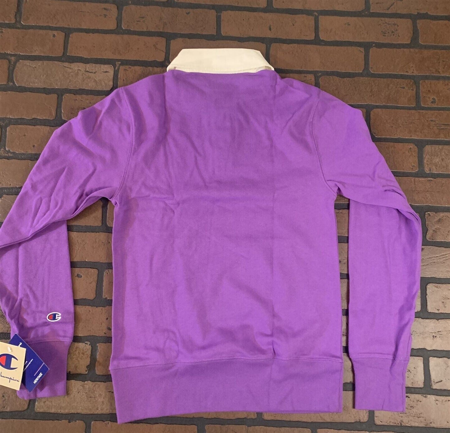 Champion Purple Long Sleeved Rugby Shirt