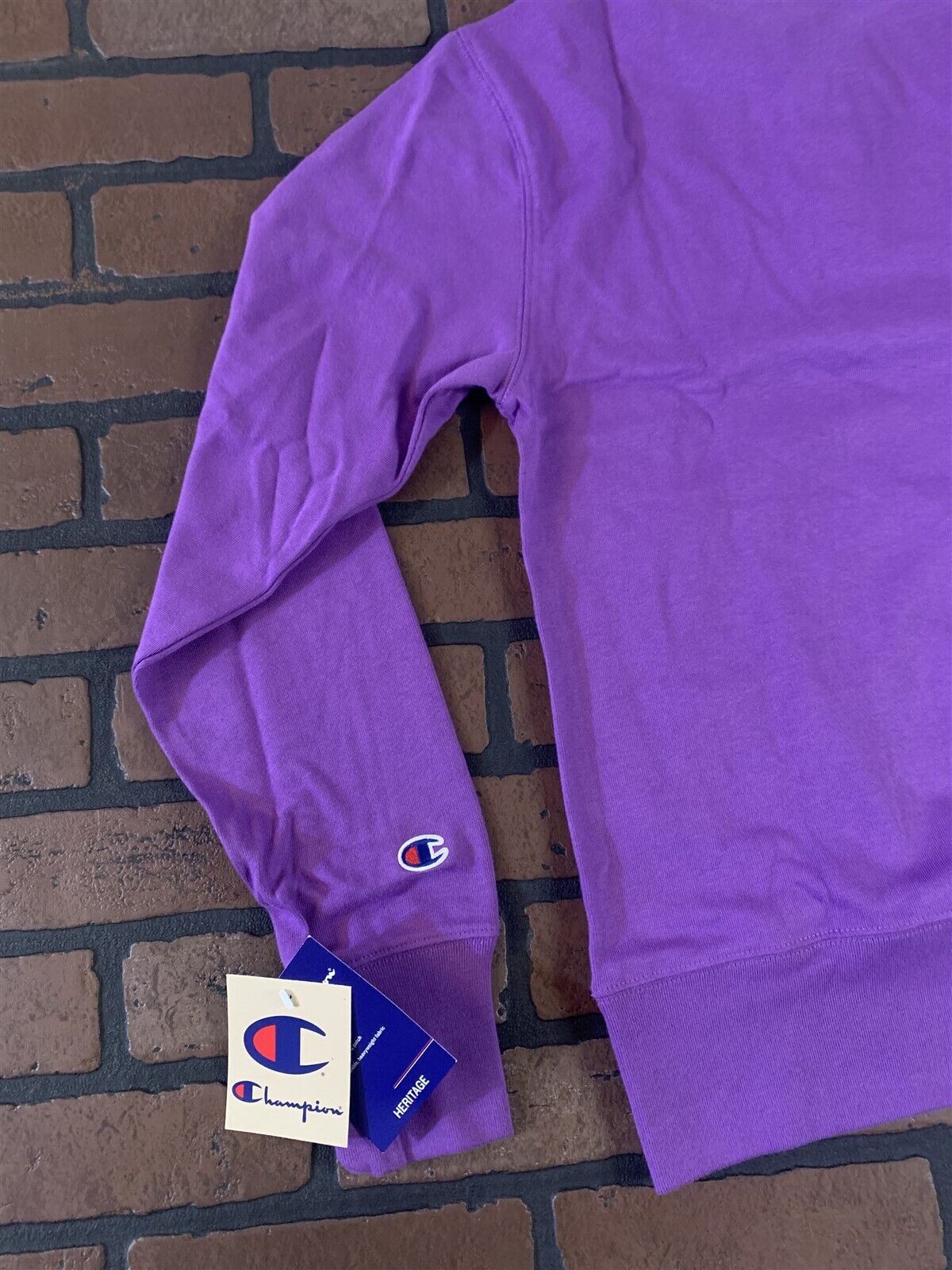 Champion Purple Long Sleeved Rugby Shirt