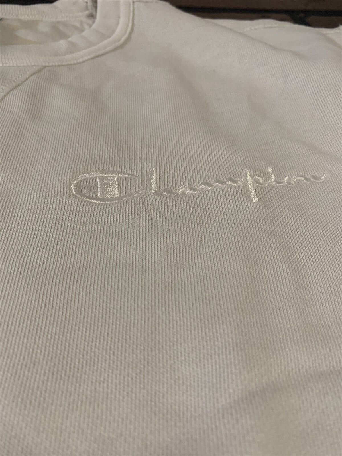 Champion Cream Light Weight Sweatshirt