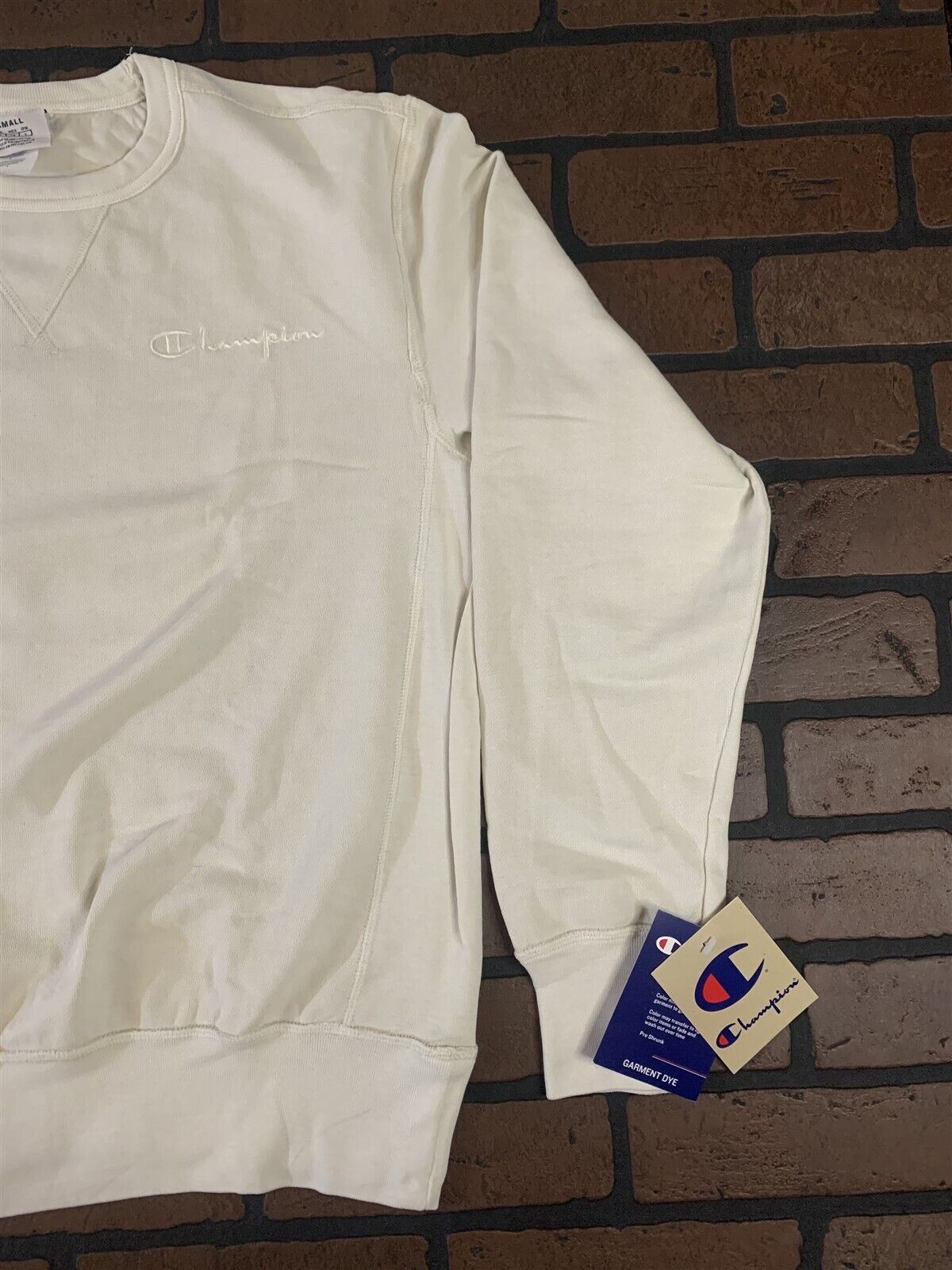 Champion Cream Light Weight Sweatshirt
