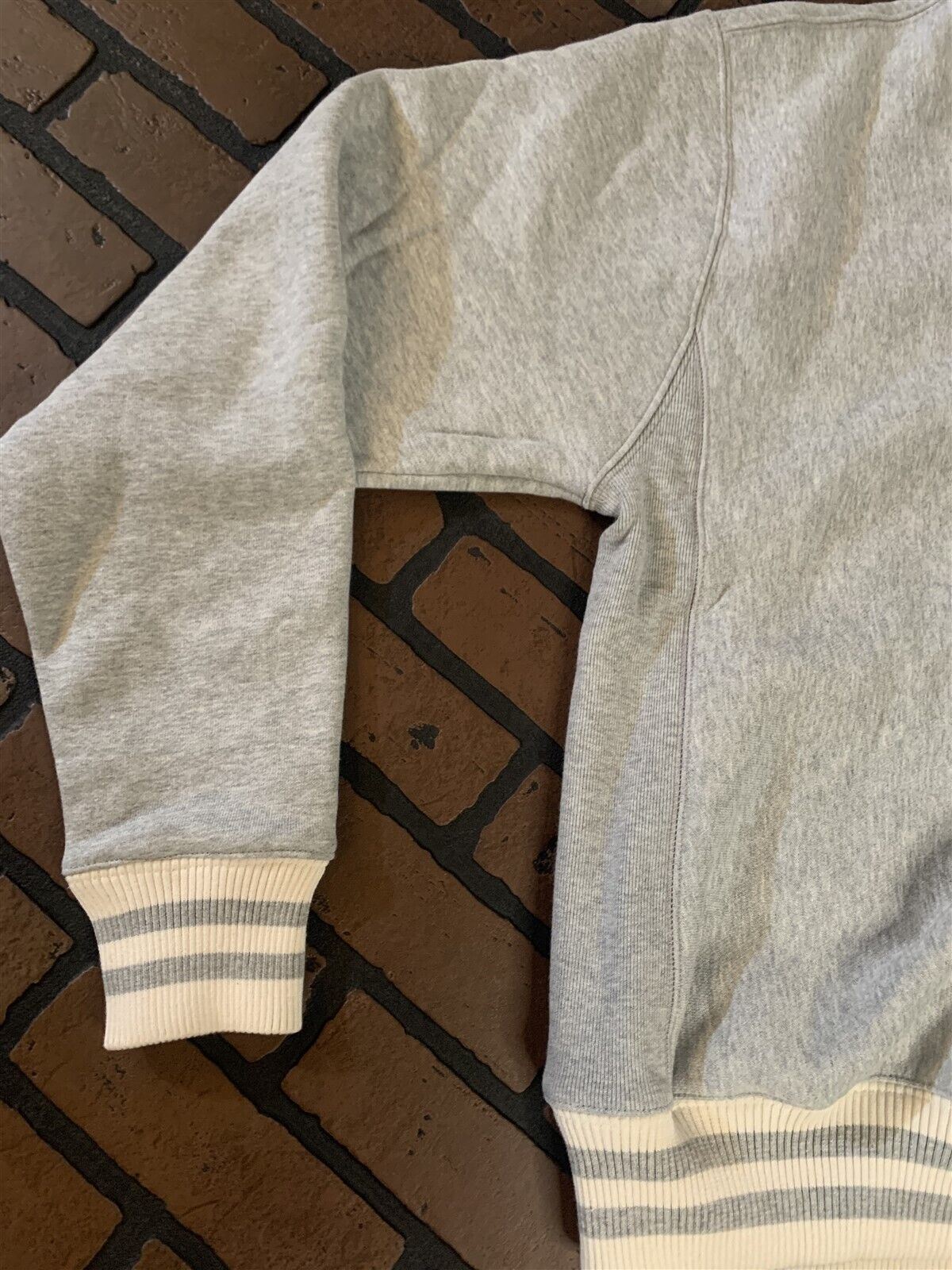 Champion Oxford Gray Reverse Weave Crew Neck Sweatshirt
