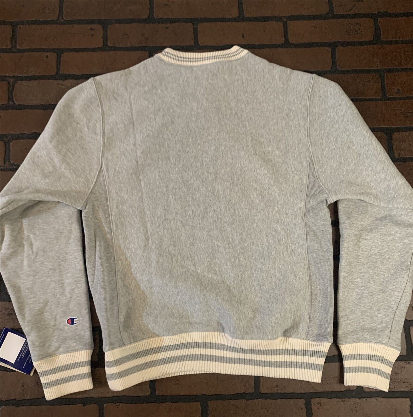 Champion Oxford Gray Reverse Weave Crew Neck Sweatshirt