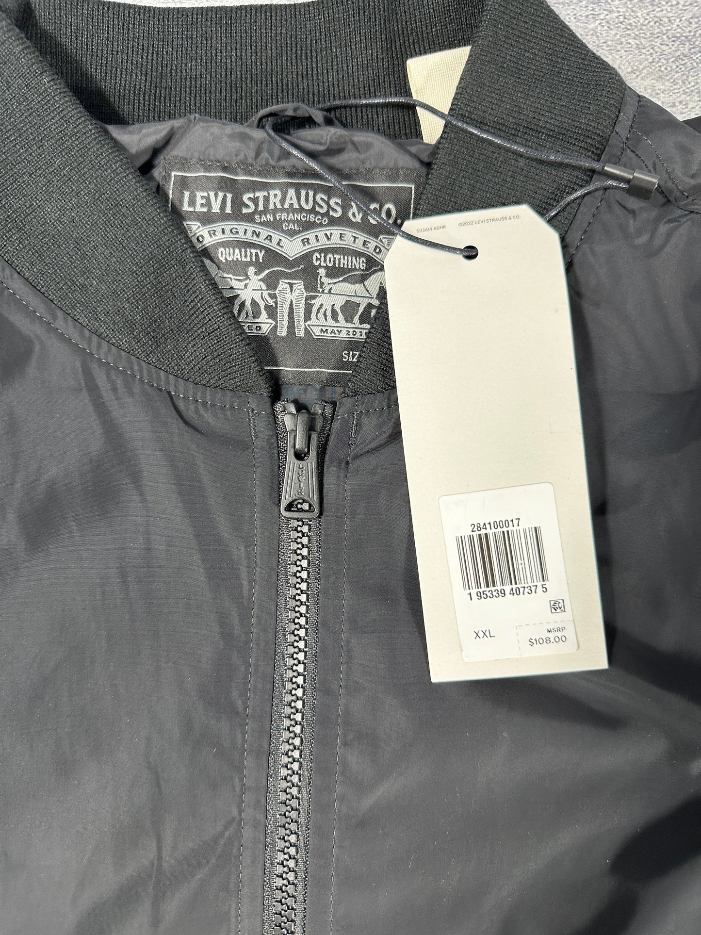 Levi's Light Weight Black Bomber Jacket