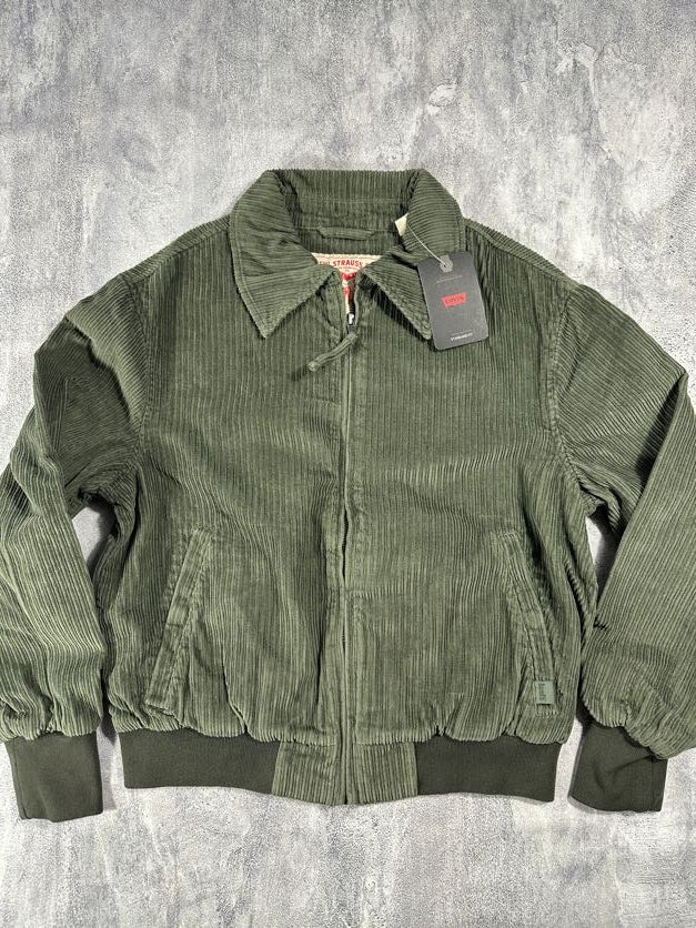Levi's Green Corduroy Zipper Jacket