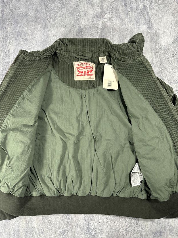 Levi's Green Corduroy Zipper Jacket