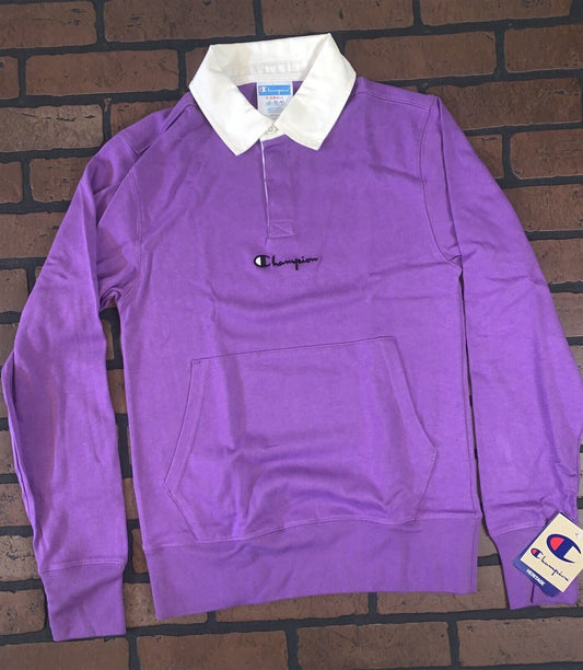 Champion Purple Long Sleeved Rugby Shirt