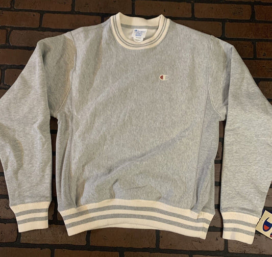 Champion Oxford Gray Reverse Weave Crew Neck Sweatshirt