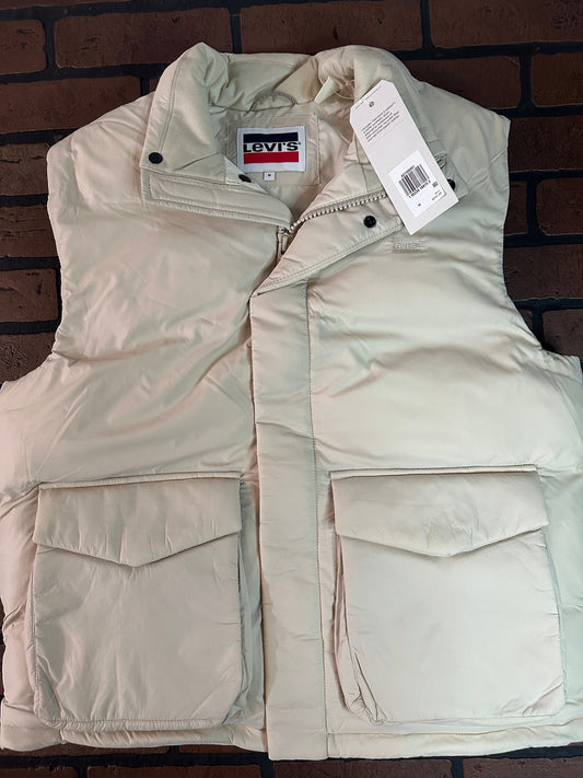 Levi's Cream Puffer Vest