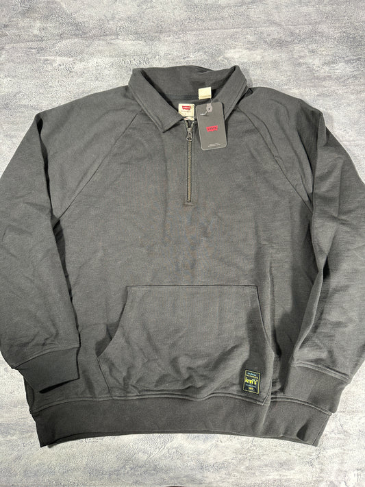 Levi's 1/4 Zip Black Sweatshirt