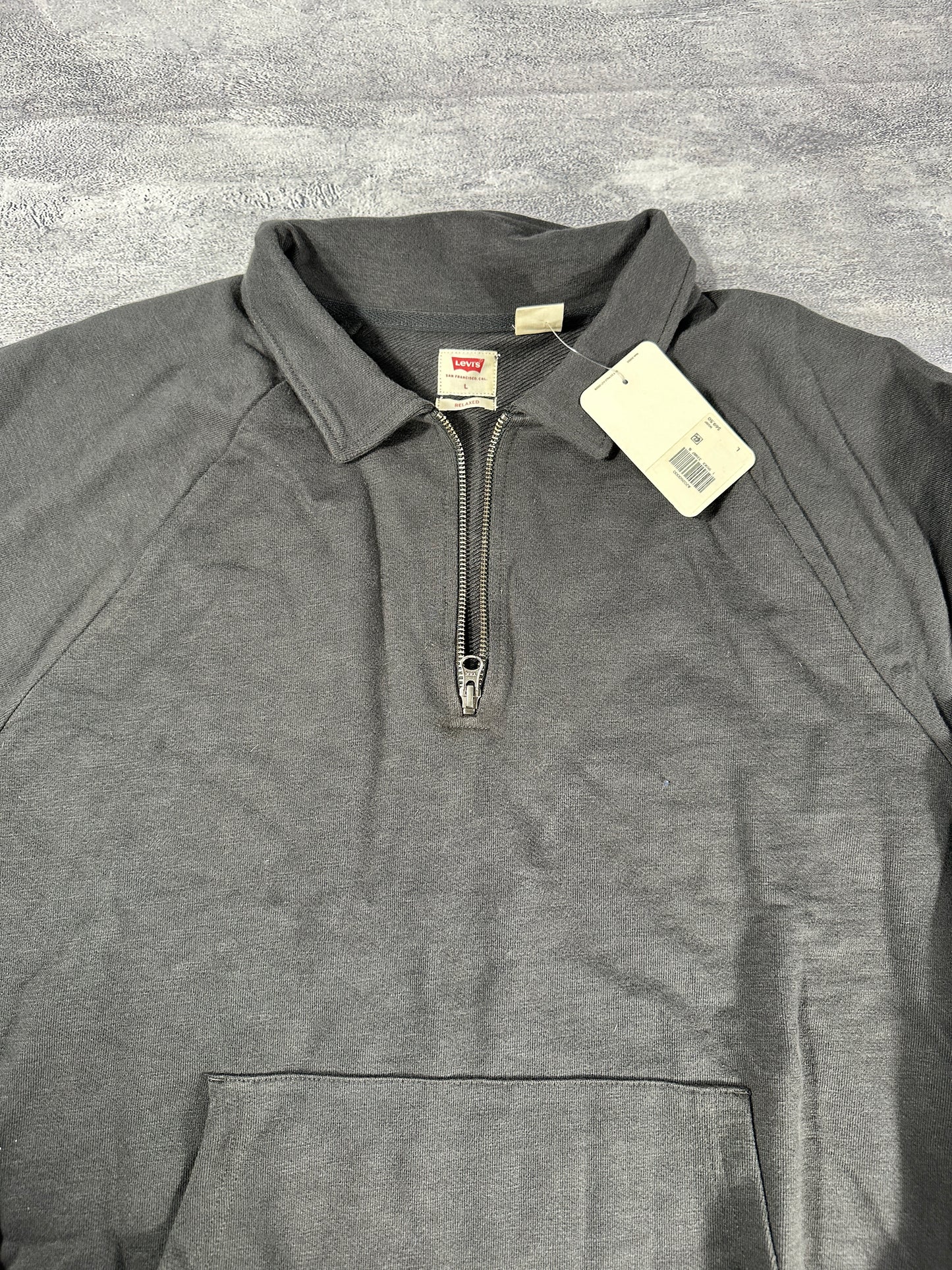 Levi's 1/4 Zip Black Sweatshirt