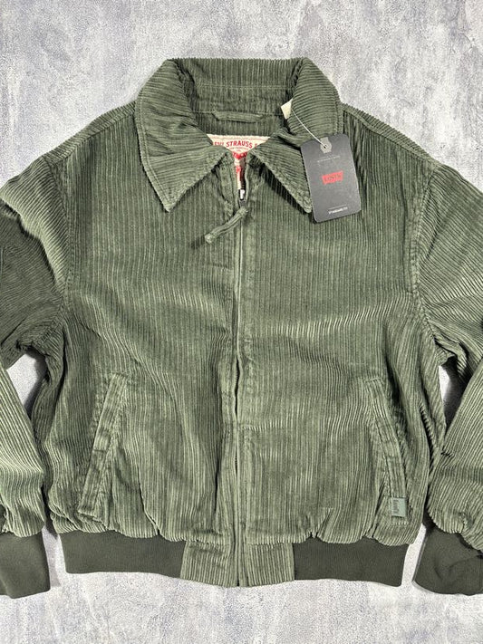 Levi's Green Corduroy Zipper Jacket